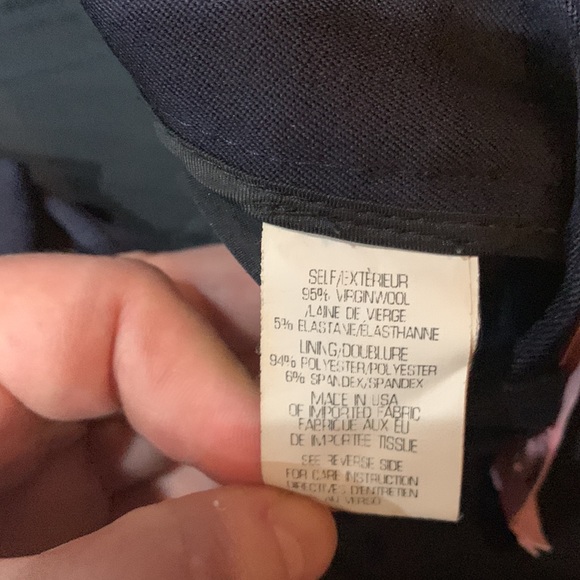 THEORY Navy Slim Ankle Dress Pant - sz 12 - Picture 3 of 10